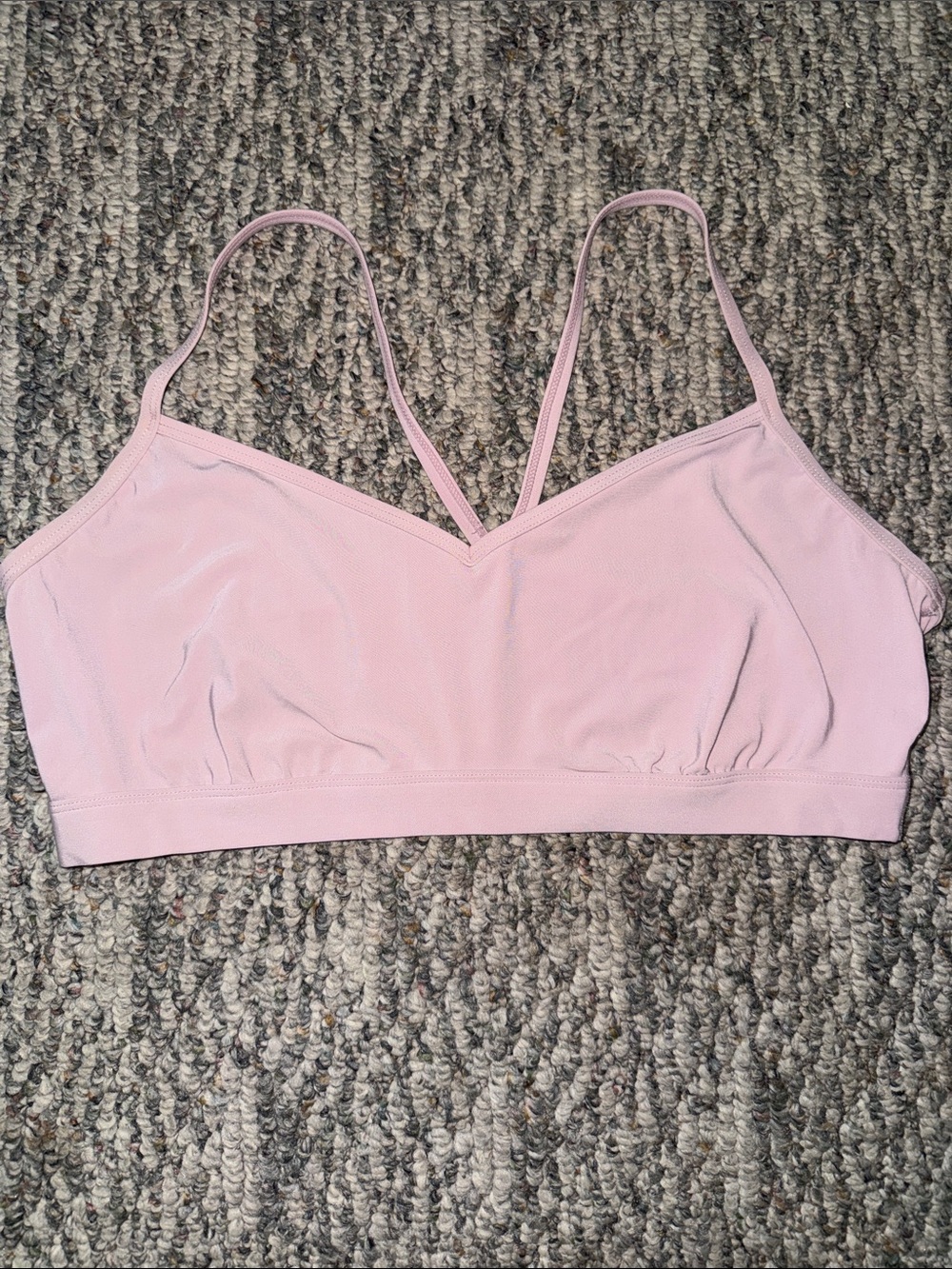 all in motion Soft Light Pink V-Neck Bralette with Double Straps
